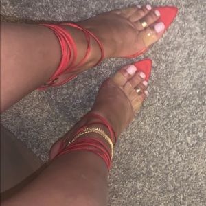Red Pointed Toe Heels